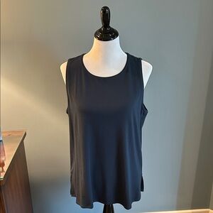 Eileen Fisher Hunter Green Sleeveless Tank Top